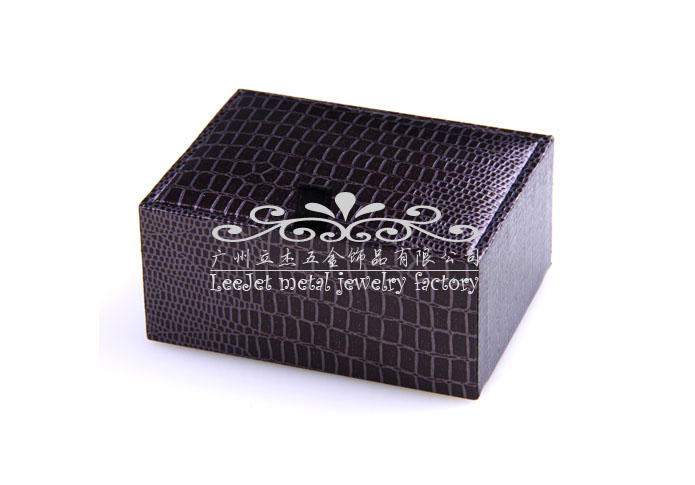 Imitation leather + Plastic Cufflinks Boxes  Khaki Dressed Cufflinks Boxes Cufflinks Boxes Wholesale & Customized  CL210410