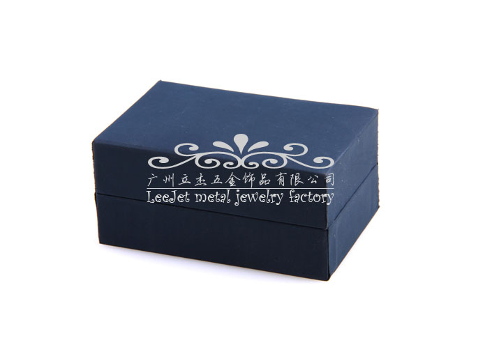 Imitation leather + Plastic Cufflinks Boxes  Blue Elegant Cufflinks Boxes Cufflinks Boxes Wholesale & Customized  CL210411