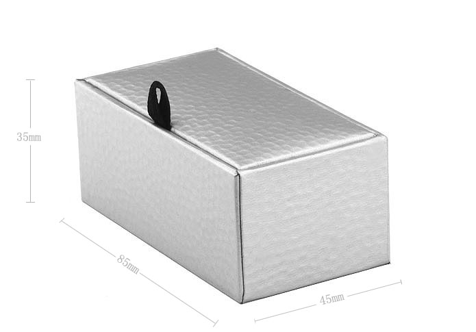 Imitation leather + Plastic Cufflinks Boxes  Silver Texture Cufflinks Boxes Cufflinks Boxes Wholesale & Customized  CL210464