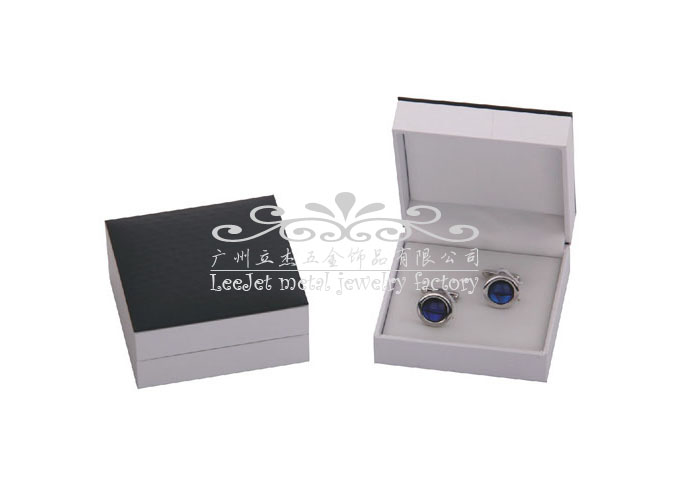 Imitation leather + Plastic Cufflinks Boxes  Black White Cufflinks Boxes Cufflinks Boxes Wholesale & Customized  CL210513