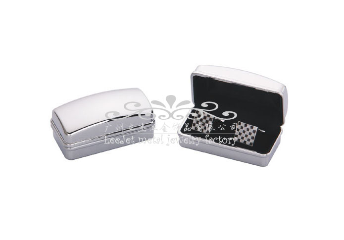Bright Surface + Plastic Cufflinks Boxes  Silver Texture Cufflinks Boxes Cufflinks Boxes Wholesale & Customized  CL210545