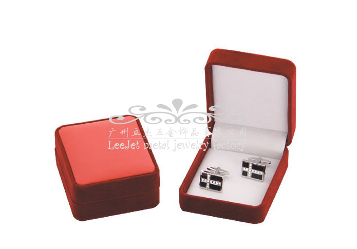 Qualitative Flannelette + Plastic Cufflinks Boxes  Khaki Dressed Cufflinks Boxes Cufflinks Boxes Wholesale & Customized  CL210560
