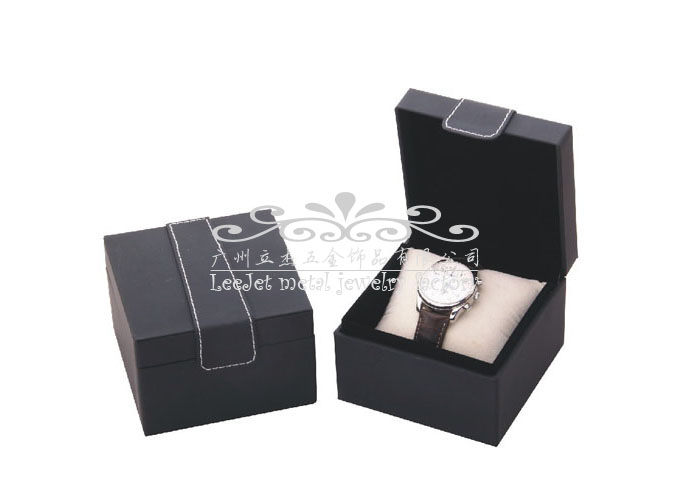 Imitation leather + Plastic Watch Boxes  Black Classic Watch Boxes Watch Boxes Wholesale & Customized  CL210572