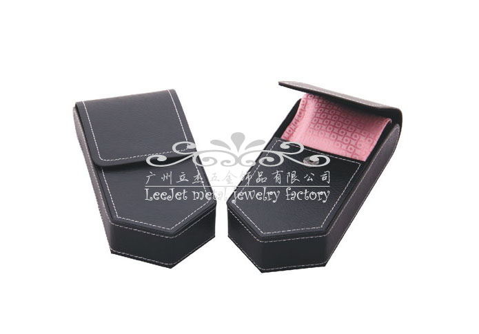 Imitation leather + Plastic Tie Boxes  Black Classic Tie Boxes Tie Boxes Wholesale & Customized  CL210577