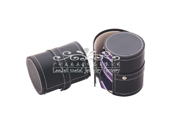 Imitation leather + Plastic Tie Boxes  Black Classic Tie Boxes Tie Boxes Wholesale & Customized  CL210578