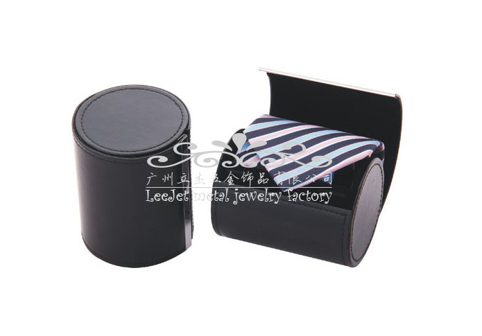 Imitation leather + Plastic Tie Boxes  Black Classic Tie Boxes Tie Boxes Wholesale & Customized  CL210579