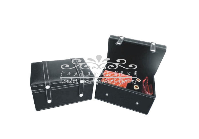 Imitation leather + Plastic Tie Boxes  Black Classic Tie Boxes Tie Boxes Wholesale & Customized  CL210581