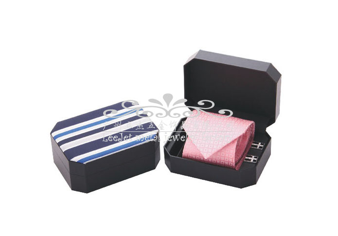 Imitation leather + Plastic Tie Boxes  Black Classic Tie Boxes Tie Boxes Wholesale & Customized  CL210590
