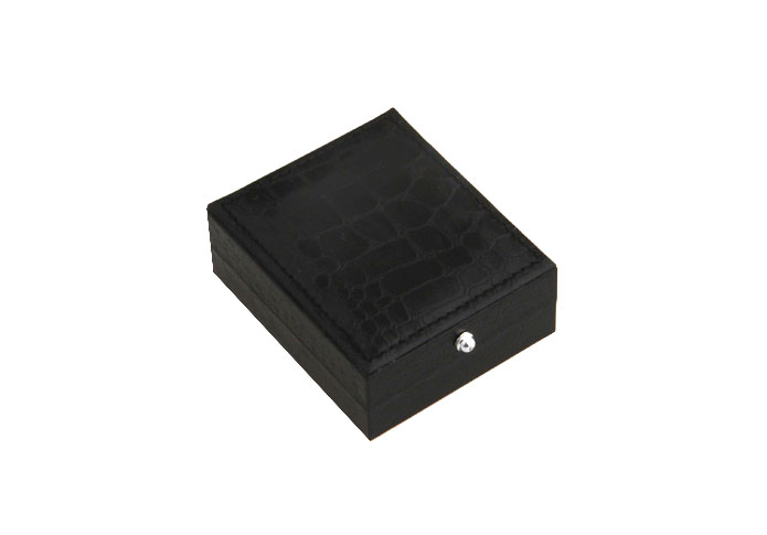 Faux Crocodile Skin + Plastic Cufflinks Boxes  Black Classic Cufflinks Boxes Cufflinks Boxes Wholesale & Customized  CL210603