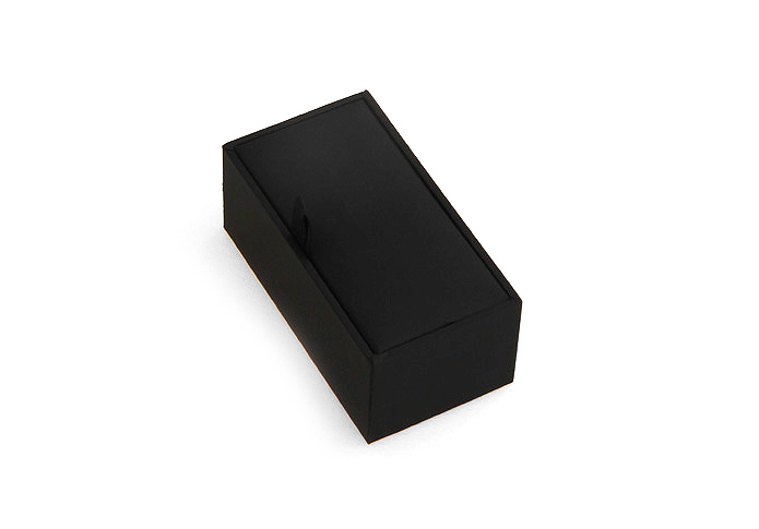 Imitation leather + Plastic Cufflinks Boxes  Black Classic Cufflinks Boxes Cufflinks Boxes Wholesale & Customized  CL210606