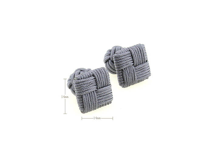  Gray Steady Cufflinks Silk Cufflinks Knot Wholesale & Customized  CL640798