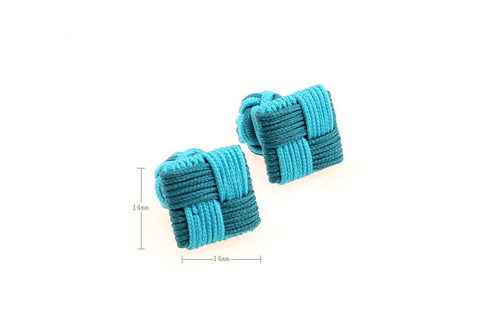  Blue Elegant Cufflinks Silk Cufflinks Knot Wholesale & Customized  CL640803
