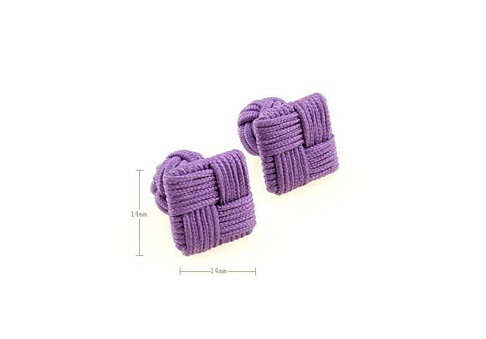  Purple Romantic Cufflinks Silk Cufflinks Knot Wholesale & Customized  CL640805