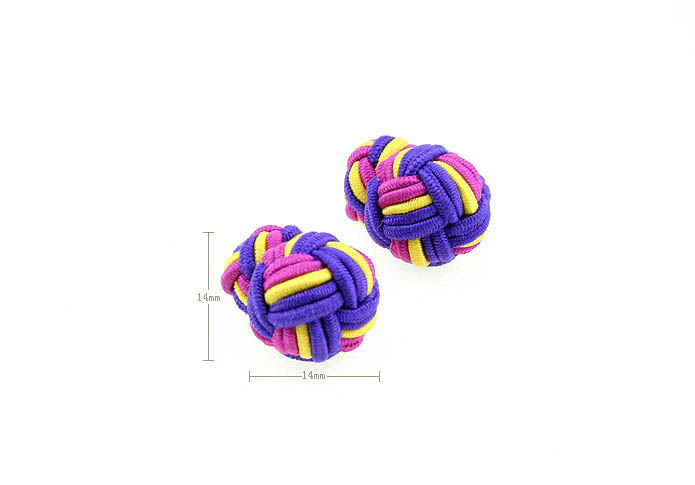  Multi Color Fashion Cufflinks Silk Cufflinks Knot Wholesale & Customized  CL640814