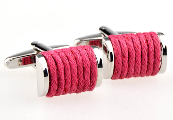 Silk Cufflinks  Red Festive Cufflinks Silk Cufflinks Knot Wholesale & Customized  CL654017