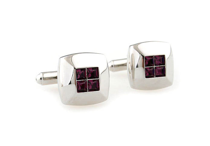  Purple Romantic Cufflinks Crystal Cufflinks Wholesale & Customized  CL641064
