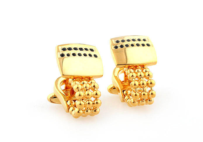 Chain Cufflinks  Gold Luxury Cufflinks Crystal Cufflinks Funny Wholesale & Customized  CL641097