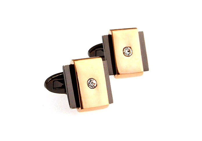  Gold Luxury Cufflinks Crystal Cufflinks Wholesale & Customized  CL641103