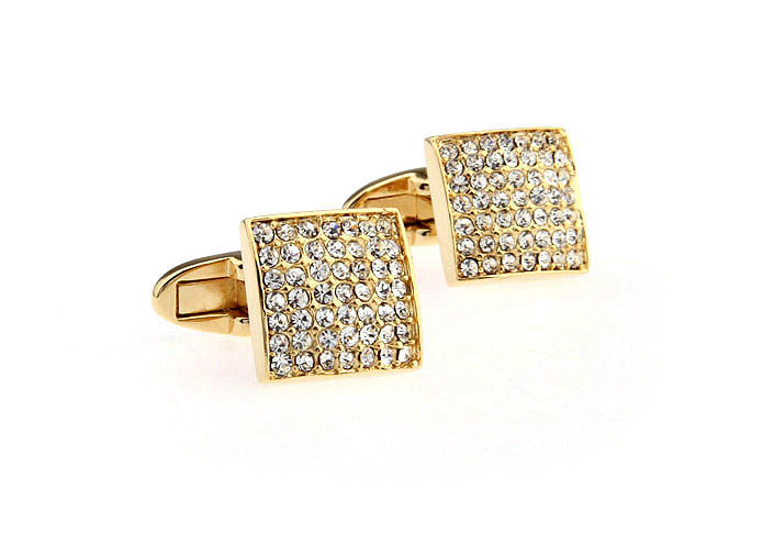  Gold Luxury Cufflinks Crystal Cufflinks Wholesale & Customized  CL652091