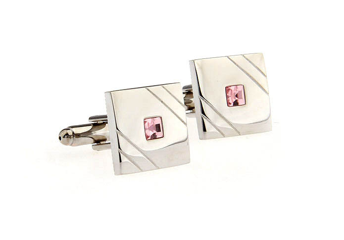  Pink Charm Cufflinks Crystal Cufflinks Wholesale & Customized  CL652101