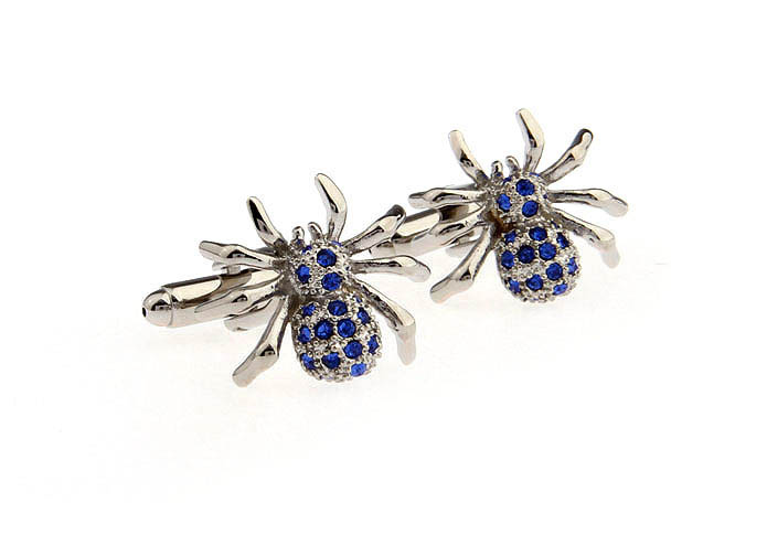 Spider Cufflinks  Blue Elegant Cufflinks Crystal Cufflinks Animal Wholesale & Customized  CL652112