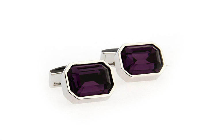 Purple Romantic Cufflinks Crystal Cufflinks Wholesale & Customized  CL652131