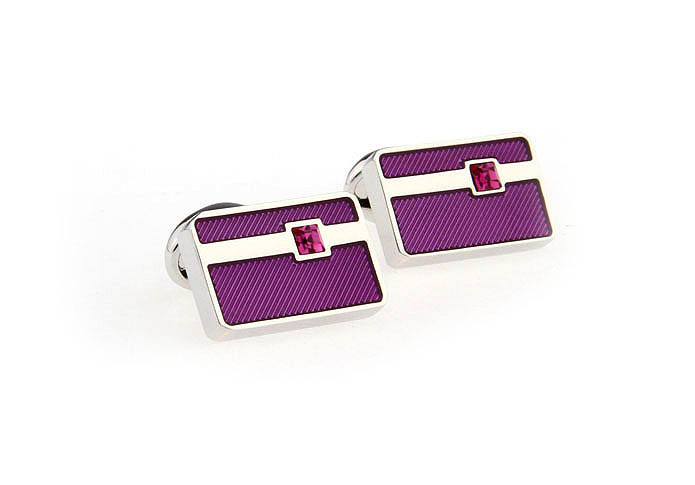  Purple Romantic Cufflinks Crystal Cufflinks Wholesale & Customized  CL652155