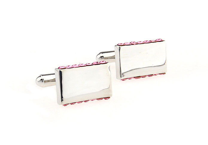  Pink Charm Cufflinks Crystal Cufflinks Wholesale & Customized  CL652240