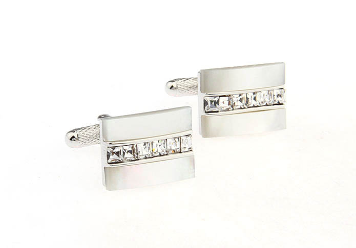  White Purity Cufflinks Crystal Cufflinks Wholesale & Customized  CL652274