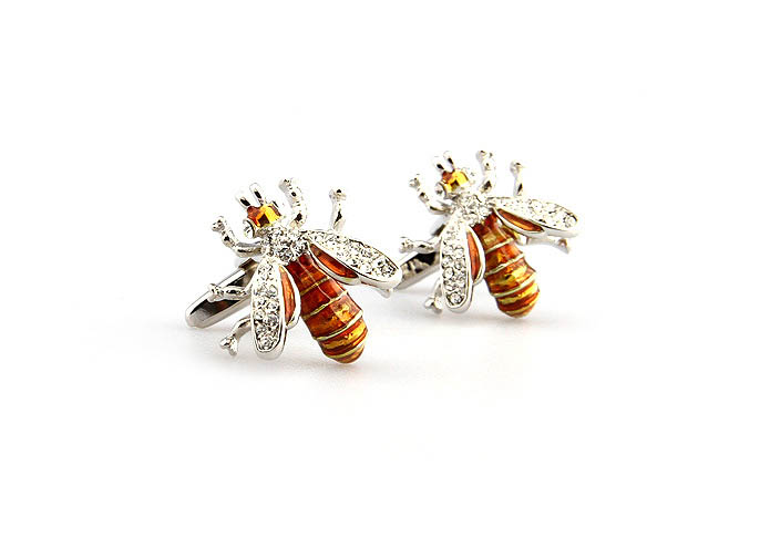 Bee Cufflinks  White Purity Cufflinks Crystal Cufflinks Animal Wholesale & Customized  CL652278