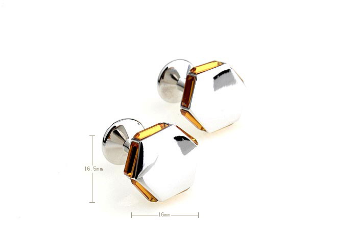  Yellow Lively Cufflinks Crystal Cufflinks Wholesale & Customized  CL652351