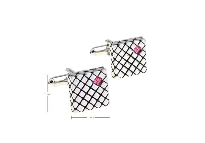  Pink Charm Cufflinks Crystal Cufflinks Wholesale & Customized  CL652360