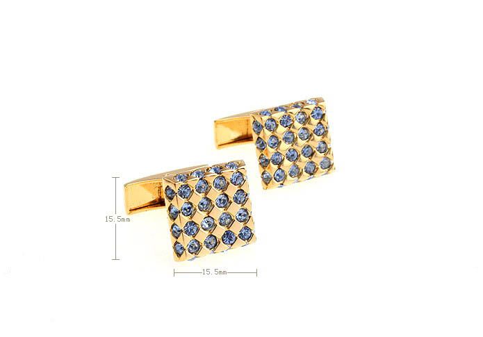  Gold Luxury Cufflinks Crystal Cufflinks Wholesale & Customized  CL652363
