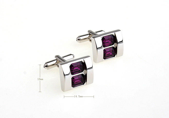  Purple Romantic Cufflinks Crystal Cufflinks Wholesale & Customized  CL652368