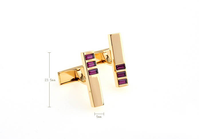  Gold Luxury Cufflinks Crystal Cufflinks Wholesale & Customized  CL652373