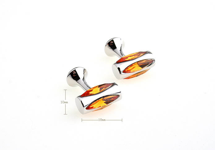  Yellow Lively Cufflinks Crystal Cufflinks Wholesale & Customized  CL652374