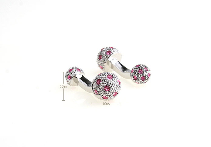  Pink Charm Cufflinks Crystal Cufflinks Wholesale & Customized  CL652397