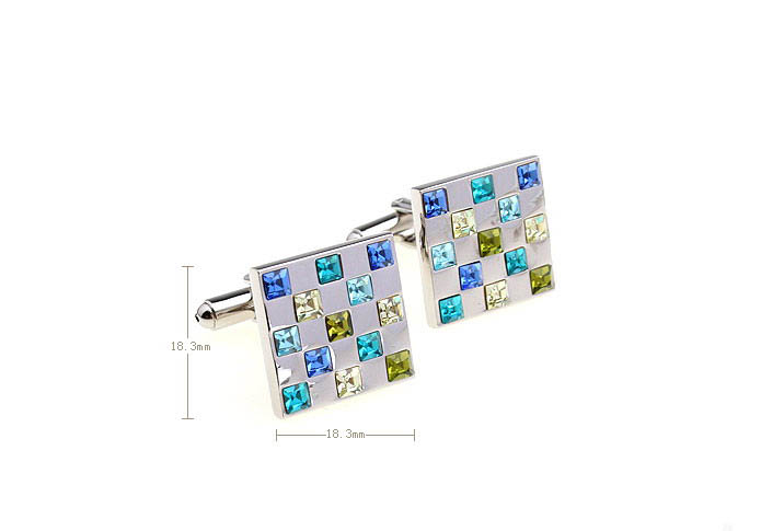 Multi Color Fashion Cufflinks Crystal Cufflinks Wholesale & Customized  CL652400