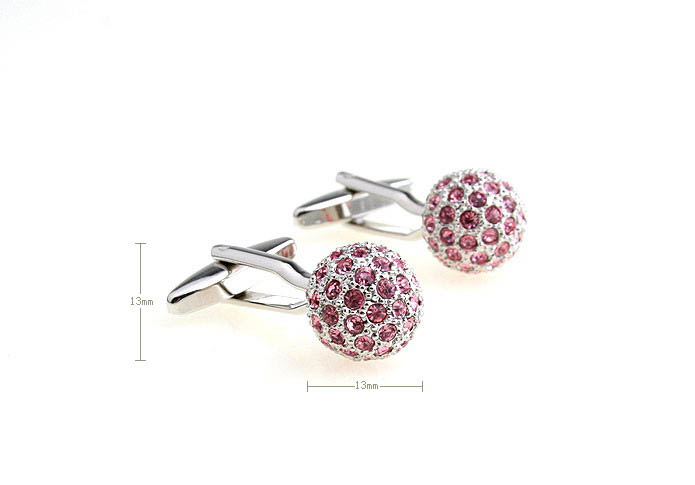  Pink Charm Cufflinks Crystal Cufflinks Wholesale & Customized  CL652402