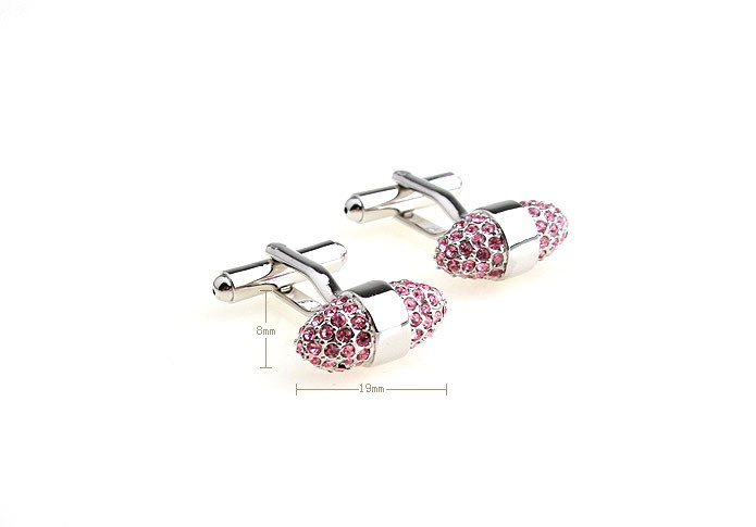  Pink Charm Cufflinks Crystal Cufflinks Wholesale & Customized  CL652403