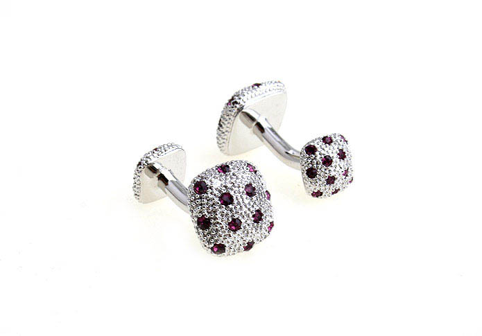  Purple Romantic Cufflinks Crystal Cufflinks Wholesale & Customized  CL652428