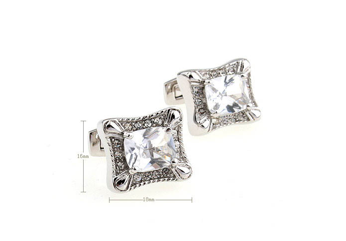 White Purity Cufflinks Crystal Cufflinks Wholesale & Customized  CL652448