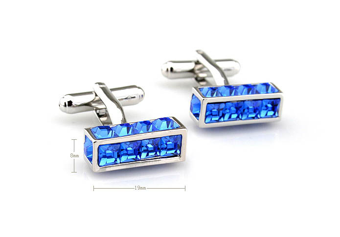  Blue Elegant Cufflinks Crystal Cufflinks Wholesale & Customized  CL652485