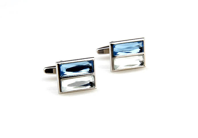  Blue White Cufflinks Crystal Cufflinks Wholesale & Customized  CL652497
