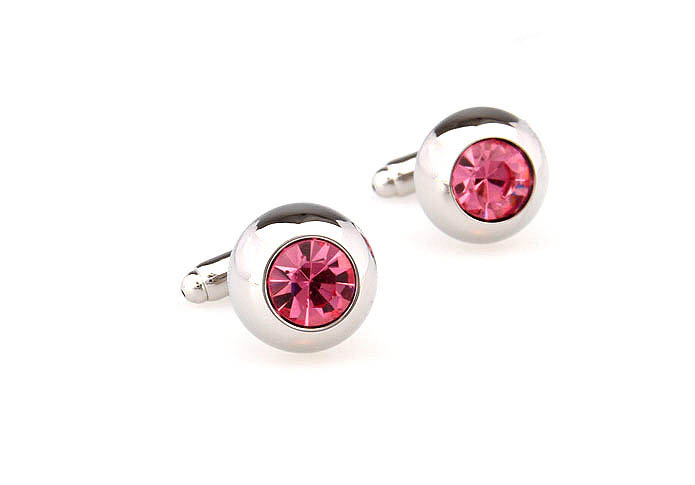  Pink Charm Cufflinks Crystal Cufflinks Wholesale & Customized  CL652513