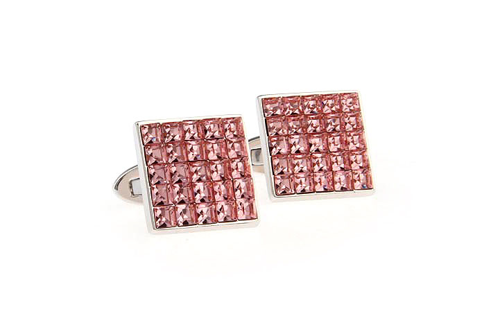  Pink Charm Cufflinks Crystal Cufflinks Wholesale & Customized  CL653623