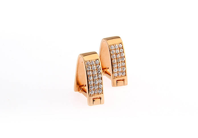  Gold Luxury Cufflinks Crystal Cufflinks Wholesale & Customized  CL653771