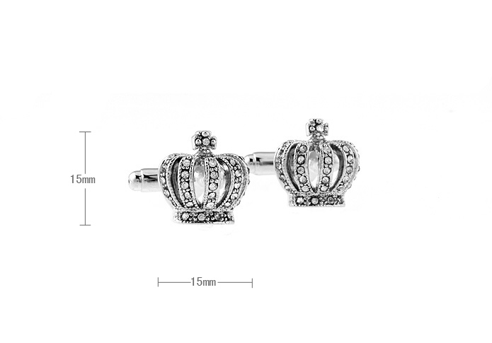 Imperial crown Cufflinks  White Purity Cufflinks Crystal Cufflinks Hipster Wear Wholesale & Customized  CL653772
