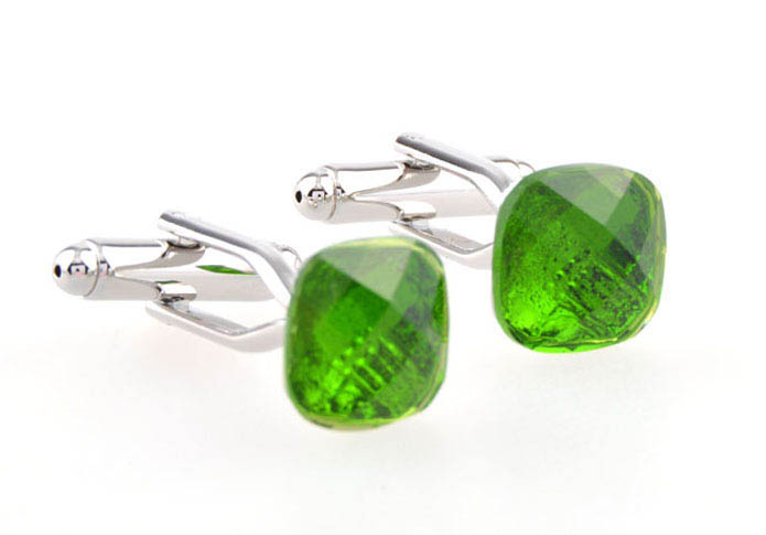  Green Intimate Cufflinks Crystal Cufflinks Wholesale & Customized  CL653978
