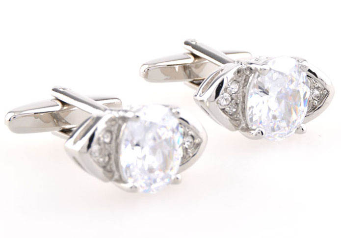  White Purity Cufflinks Crystal Cufflinks Wholesale & Customized  CL653998